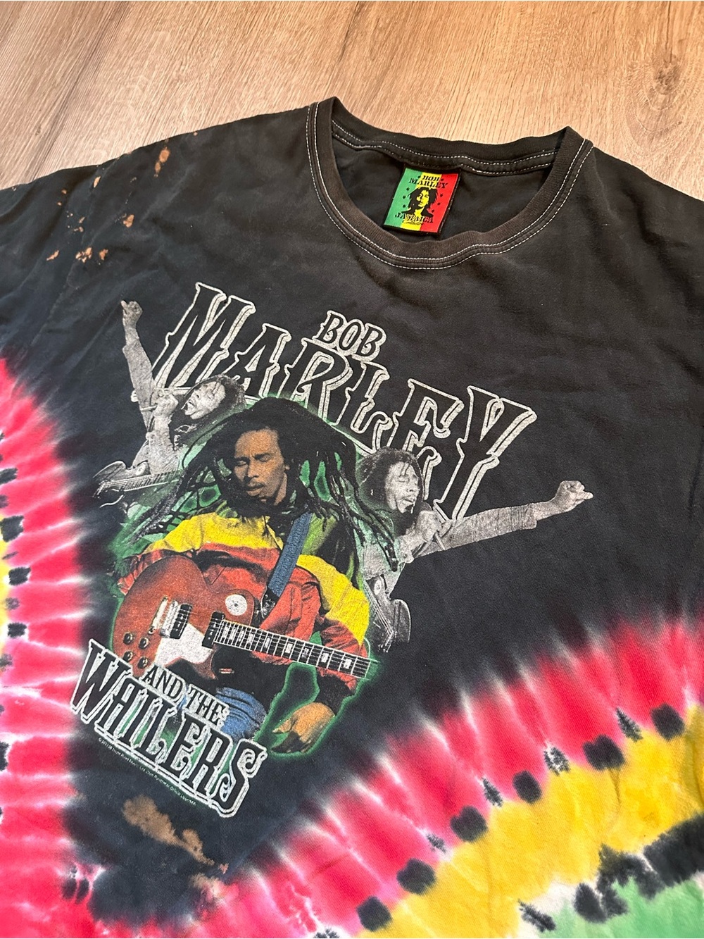 Vintage Bob Marley Tie-Dye Graphic Tee